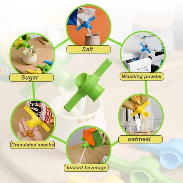 4 Pc Food Sealing Clip for Household and Office  for Sealing Packed Food Items