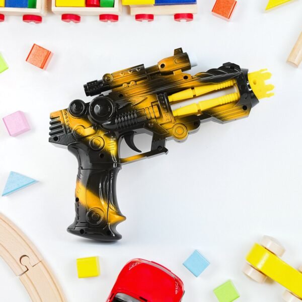 TTG LED Laser Gun Toy – Battery Operated Space Blaster Flashing Lights & (1 Set)
