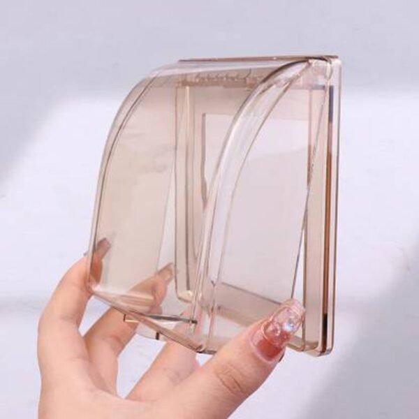03_b154b57f-35bc-448f-b9c1-da6a6cddbe3c.jpg Weatherproof Outlet Cover Outdoor Plug Receptacle Protector for Bathroom Clear (1 pc)