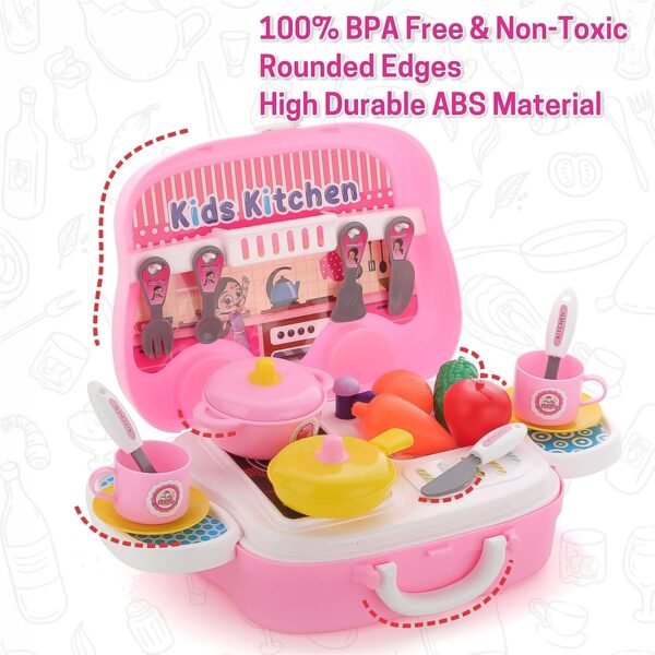 03_b428852e-93de-44e8-bb16-338fa2762b8d.jpg Kitchen Set for Kids Girls Pretend Play Toys Little (23 Pcs Set Approx)