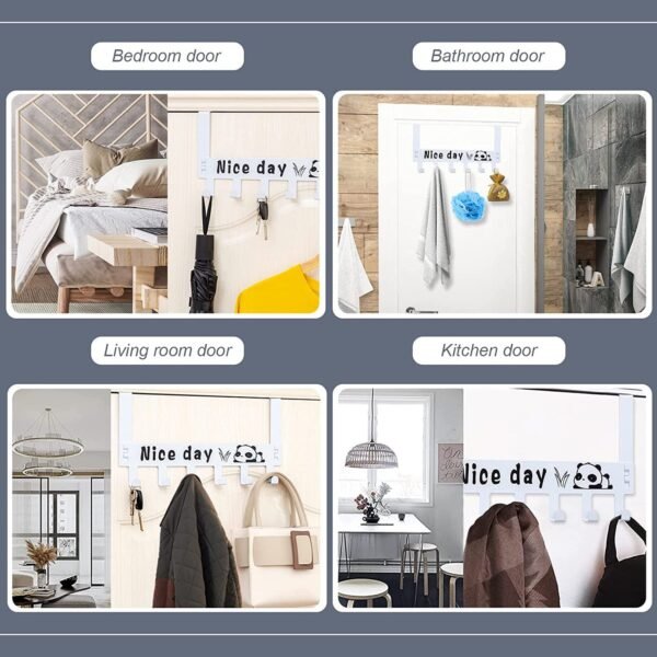 03_b5b3f477-180b-4dbf-8f0b-50677dcc318f.jpg Heavy-Duty Carbon Steel Door Hook Hanger Rack (2 pc / 6 Hook / White)