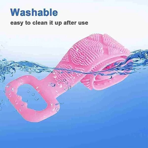 Silicone Body Back Scrubber – Double-Sided Bath Brush for Deep Cleaning