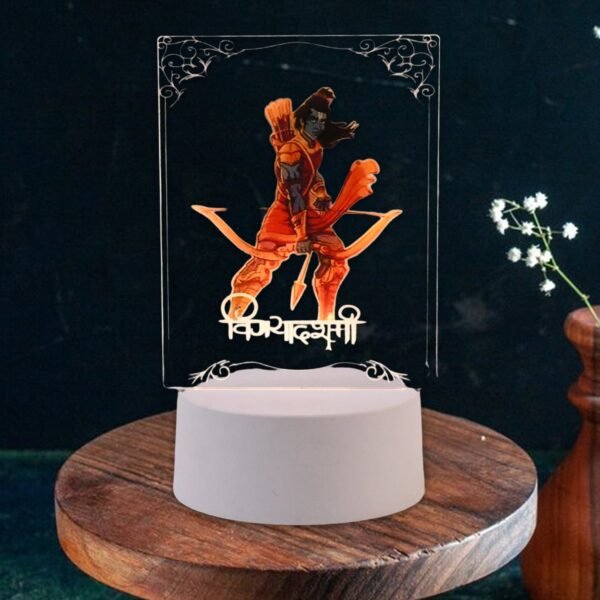 03_b8e83047-45a0-4c7e-b493-4dada07ab3c0.jpg Beautiful 3D Lord Shree Ram Frame with soft white light (1 Pc)