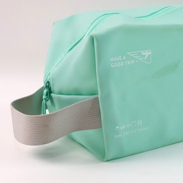 Waterproof Travel Toiletry Wash Bag /  Pouch with Zipper Side Handle - (1 Pc)