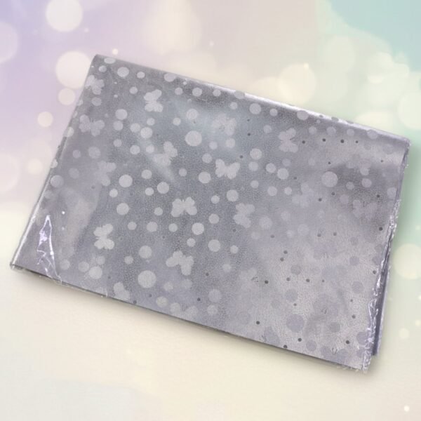 Decorative Silver Gift Wrapping Paper Sheets (1 pkt /  Approx 20 Pcs / Mix Color)