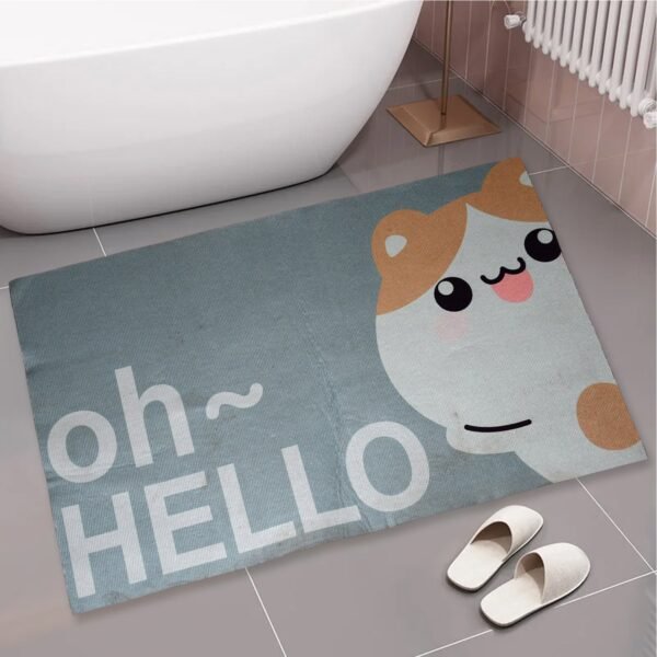 Square Bathroom mat Water Door Mat   for Home, Kitchen (59x40) (Mix Design)