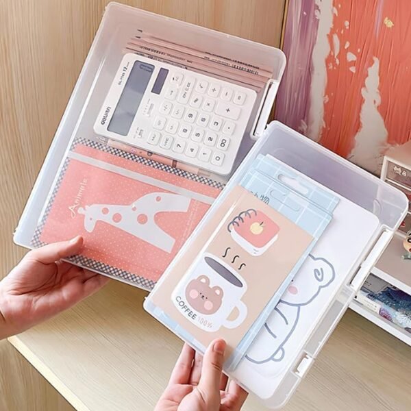 03_bbee17fb-38ee-4d82-a6e7-ef1f4be1e150.jpg Document Holder File Organizer Box Storage Boxes Lids (1 Pc / 24×17 Cm)