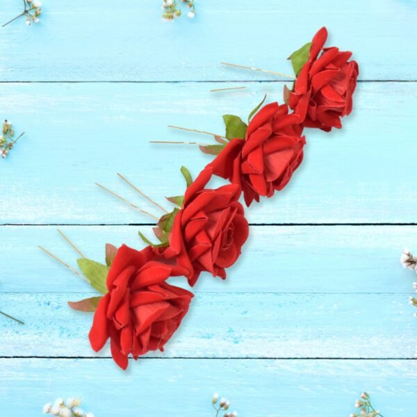03_bf873afd-e438-4097-8fa3-a5005f7daec7.jpg Hair Clip Red Rose Bridal Hair Pins Rose (12 Pcs Set / Red Color Only)