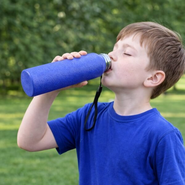 Classic Stainless Steel Water Bottle Blue Color (1000 ML, 1 Pc)