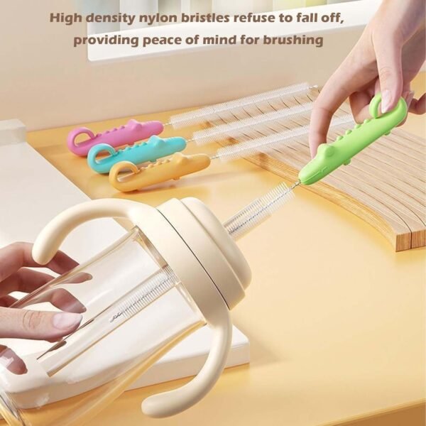 03_brush.jpg Bottle Spout Cleaning Brush with Ergonomic Handle (1 Pc / 22 Cm Long)