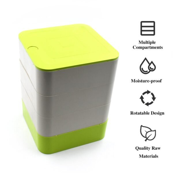 03_c1bd84e5-8ea0-4c63-ab6a-10e6f386b2db.jpg 4 Layers Jewelry Box, 360 Degree Rotating Accessory Storage Box