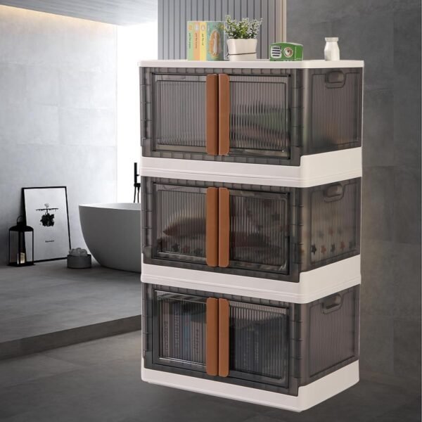 Plastic Folding Wardrobe Storage Organizer (3 Layer / 1 Pc)