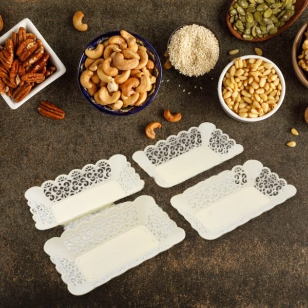 03_c34a724c-7699-484f-8e14-4f196d3d6666.jpg Rectangle Plastic Dinner Plate Serving Trays Home School Office 8 Pcs Set