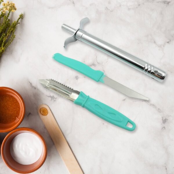 3-in-1 Kitchen Combo with Lighter, Knife and Peeler