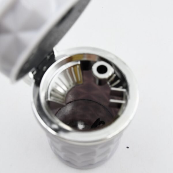 Car Cupholder LED Ashtray – Portable Blue Light, Lid & Waste Bin, Cigarette Ashtray
