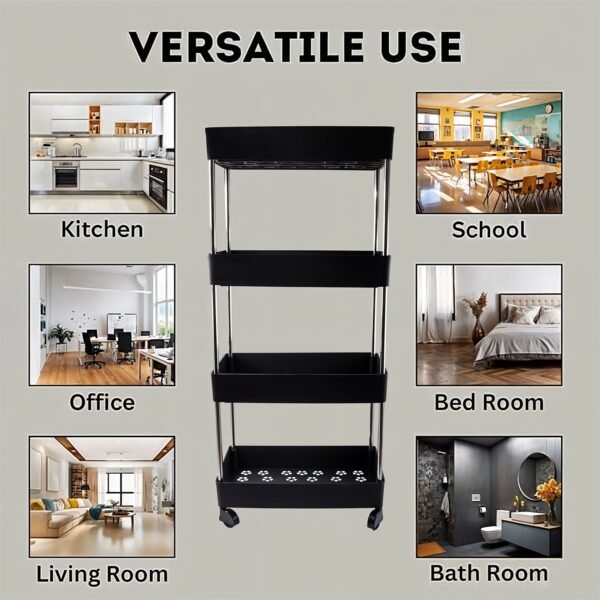 Movable Storage Rack Trolley