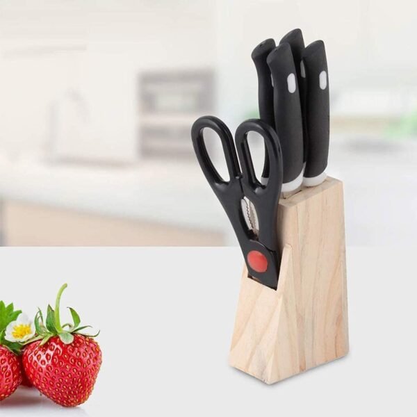 03_c69b9053-3e7c-4fd0-9a6d-8f3e980dd15b.jpg Kitchen Knife Set with Wooden Block and Scissors, Chhari (5 pcs, Black)