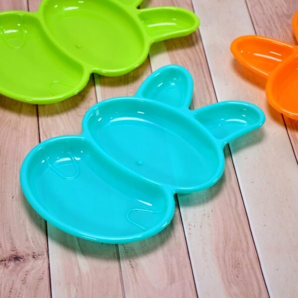6-Piece Rabbit Shape Dish Set for Kids (Multicolor)