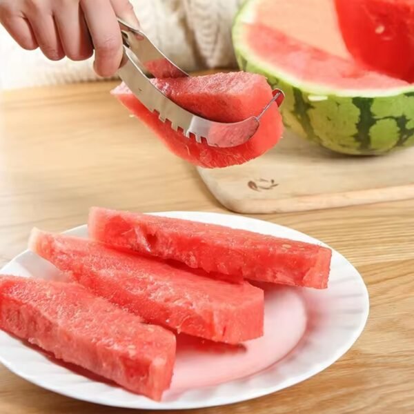 3-in-1 Watermelon Knife Set – Cantaloupe Slicer, Corer & Fruit Cutter