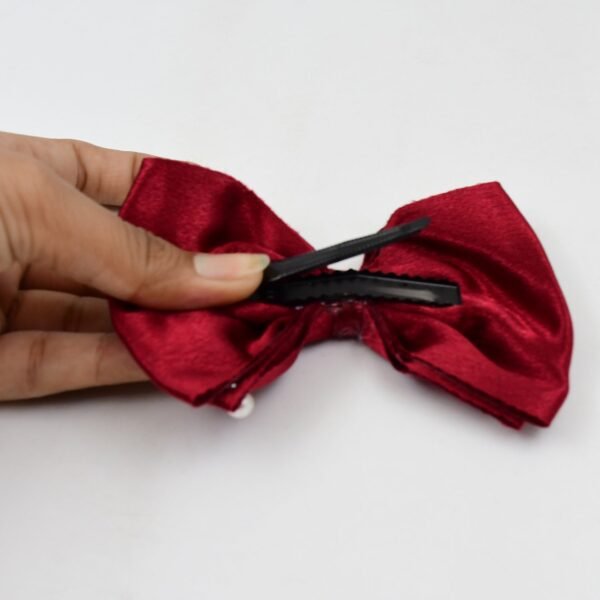 03_cd852720-de17-46f8-8d85-7391fab6db12.jpg Hair Bow Knot Clip Suitable For Girls (1 Pc / Multicolour), Hair accessories