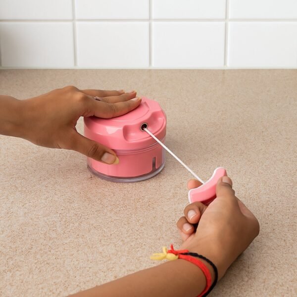 03_chopper.jpg Manual Mini Food Processor Vegetable Chopper Hand Pull String Onion Chopper (1 Pc)