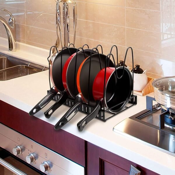 03_d0e74879-6397-45a5-a744-47e56443142d.jpg Multipurpose Pan & Pot Organizer Rack (1 Pc)