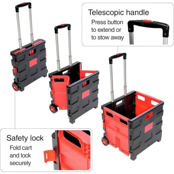 03_d40bf190-1d6c-40ca-aace-0e36c978228e.jpg Foldable Shopping Grocery Trolley / Cart Travel Portable Food Basket (1 Pc)