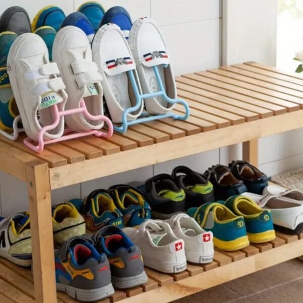 Multi Function Drying Rack Shoe Organizer Hanging Shelf for Wardrobe  2 Pc