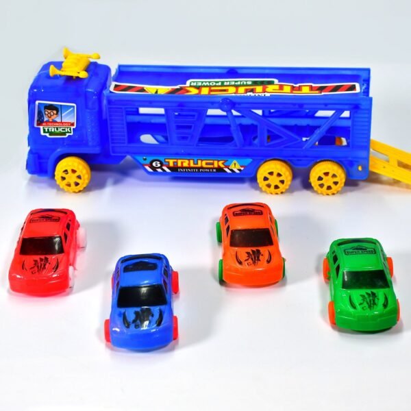 Toy Set Truck with 4 Mini Cars Toy Vehicles for Children