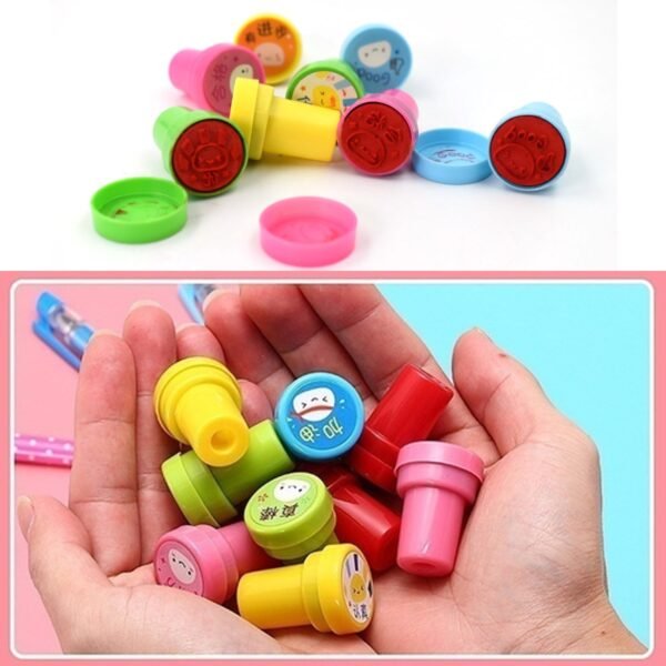 Emoticon Stamps 8 pieces in Round Shape Stamp for Kids Teachers, Parents and Students