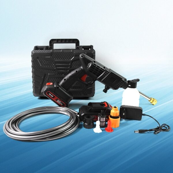 03_d5fb8b0d-b396-4433-9fe2-48d3f7745cb0.jpg Double Battery 18.5V Rechargeable Electric, Car Washer Gun (1 Set)