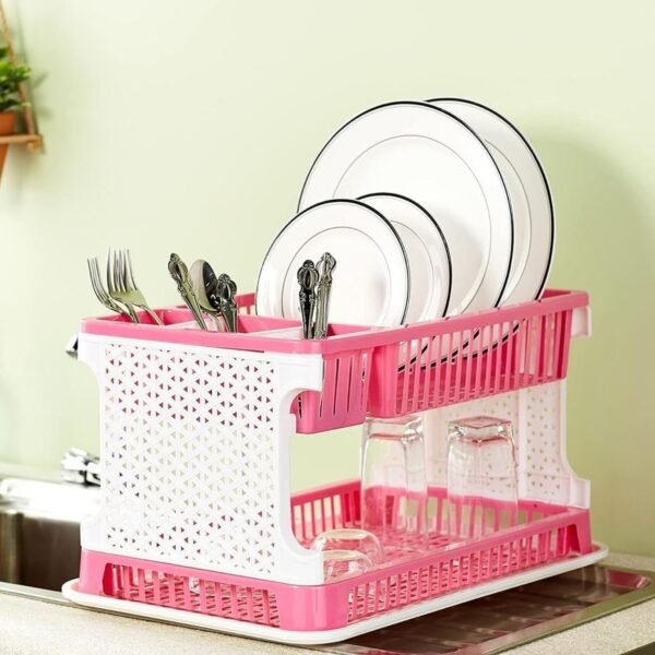 03_d7afeec1-ab69-4cbb-97aa-4263d99326bc.jpg Plastic Kitchen Organizer Rack with Water Storing Tray