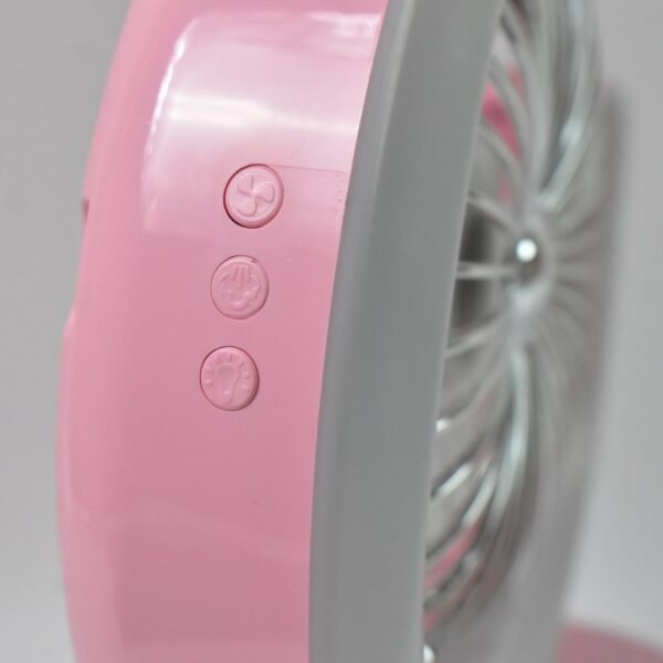 Desktop Fan - Camping Fan LED Light, Humidifying Fan (1 Pc / Plug & Play Fan)