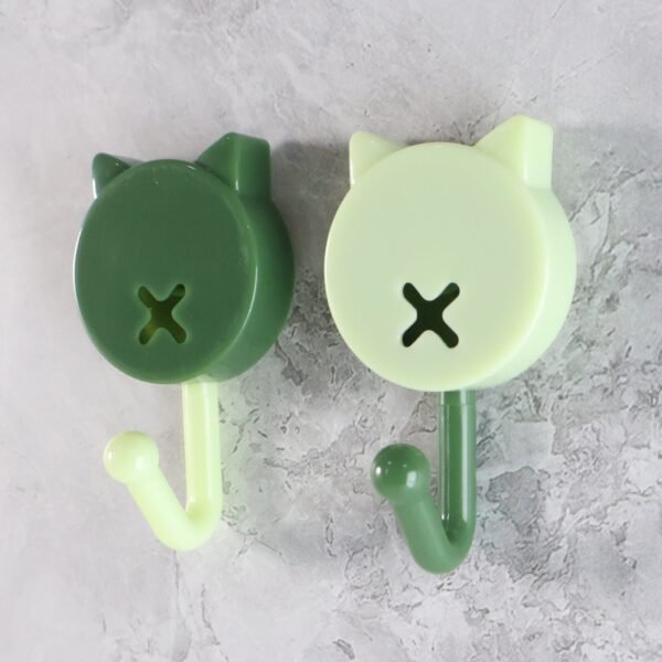 Self Adhesive Round Wall Hooks (10 Pc)