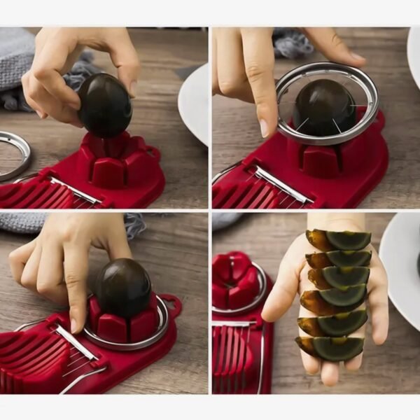 2 In 1 Egg Slicer, Egg Cutter For Hard Boiled Eggs (1 Pc)
