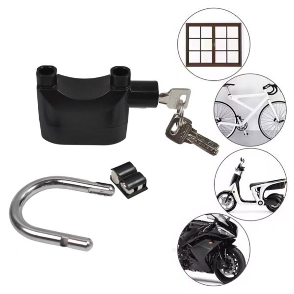 03_daa568ed-7718-4142-90cf-967c01e5b391.jpg Plastic Body Waterproof Siren Alarm Smart Alarm Lock & 3 Keys (1 Set)