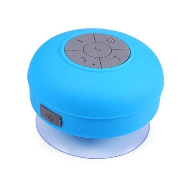 Mini Waterproof Hands-Free Bluetooth Speaker with MIC Suction Cup (1 Pc)
