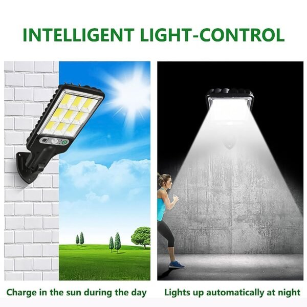 High-Power Solar LED Street Light with Motion Sensor & Remote Control