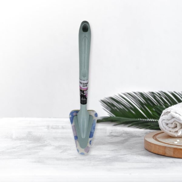 Triangular Sponge Brush – Long Handle Multipurpose Kitchen & Bathroom Cleaning Tool