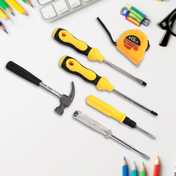 6 in 1 Hand Tool Kit Repair Home Screwdrivers Tool Kit with Tools Including Daily