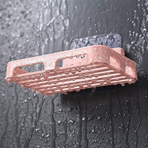 Self Adhesive Rectangular Soap Dish Holder (1 Pc)