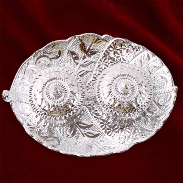 Leaf Shape Special Puja Thali (1 Pc / Mix Design)