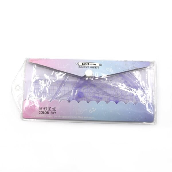 4 Pcs Ruler Suit Stationery Set for School Student Office