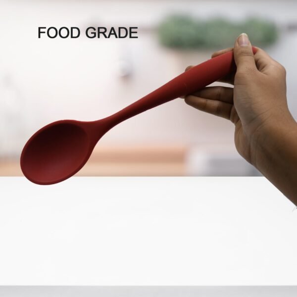 HEAT RESISTANT SILICONE BASTING SPOON KITCHEN TOOLS (27CM)