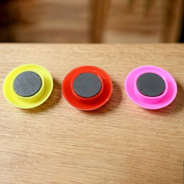 Colorful Smiley Face Magnetic Buttons Set (12 Pc Set)