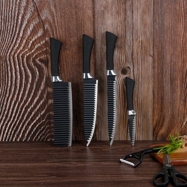 Stainless Steel Knife Set With Chef Peeler And Scissor (6 Pieces)