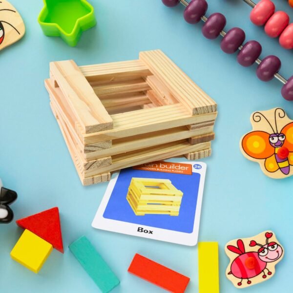 03_e86af77f-8514-4e84-b506-affba85eab49.jpg Wooden Pattern Brain Puzzles 20 Pcs Wooden Strips, 40 Pattern Cards (1 Set)