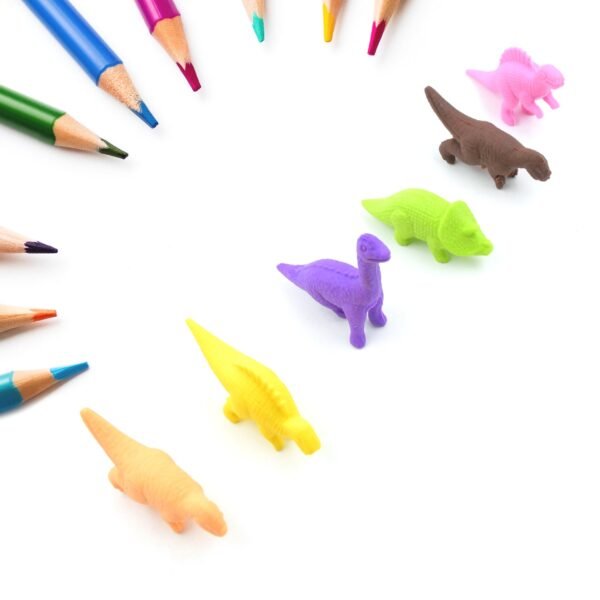 Dinosaur Shaped Erasers, 3D Puzzle Erasers (6 Pcs Set)