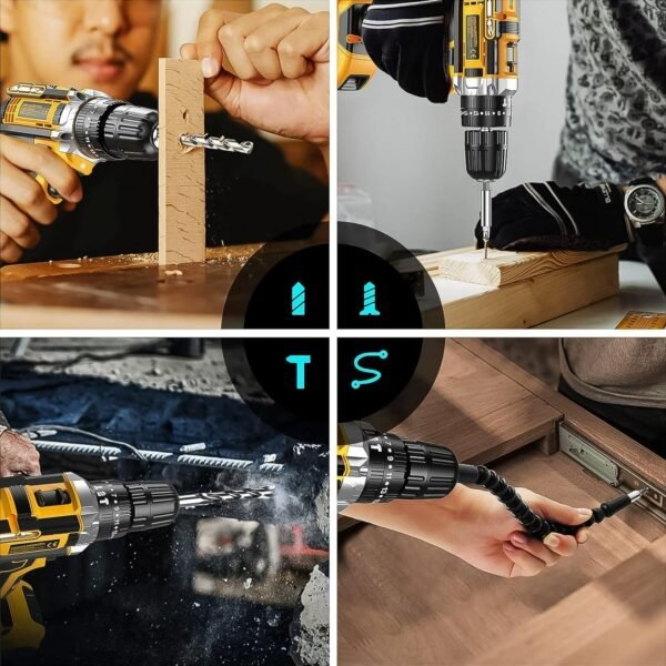 21 V lithium Double battery cordless drill set (29 Pcs Set)