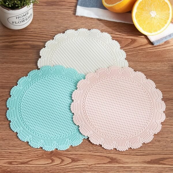 Silicone Round Heat Resistant Mat (2 Pc Set)
